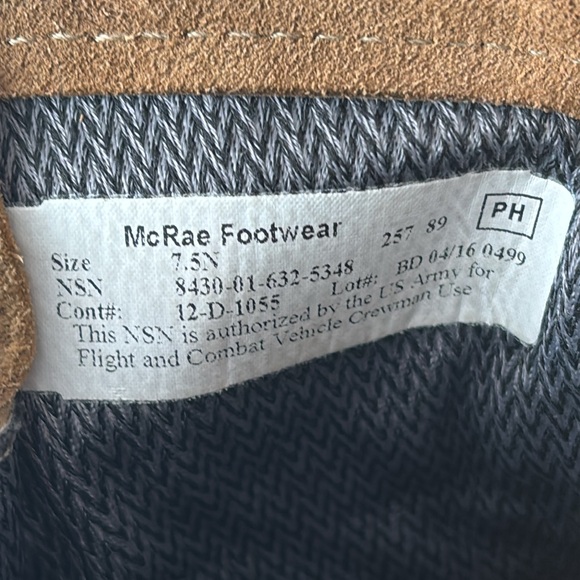 McRae Army Combat Boot, Goretex Boots Coyote/Desert Men’s Size 7.5N - Picture 5 of 9